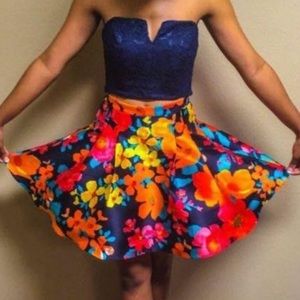 B darlin 2 piece floral dress